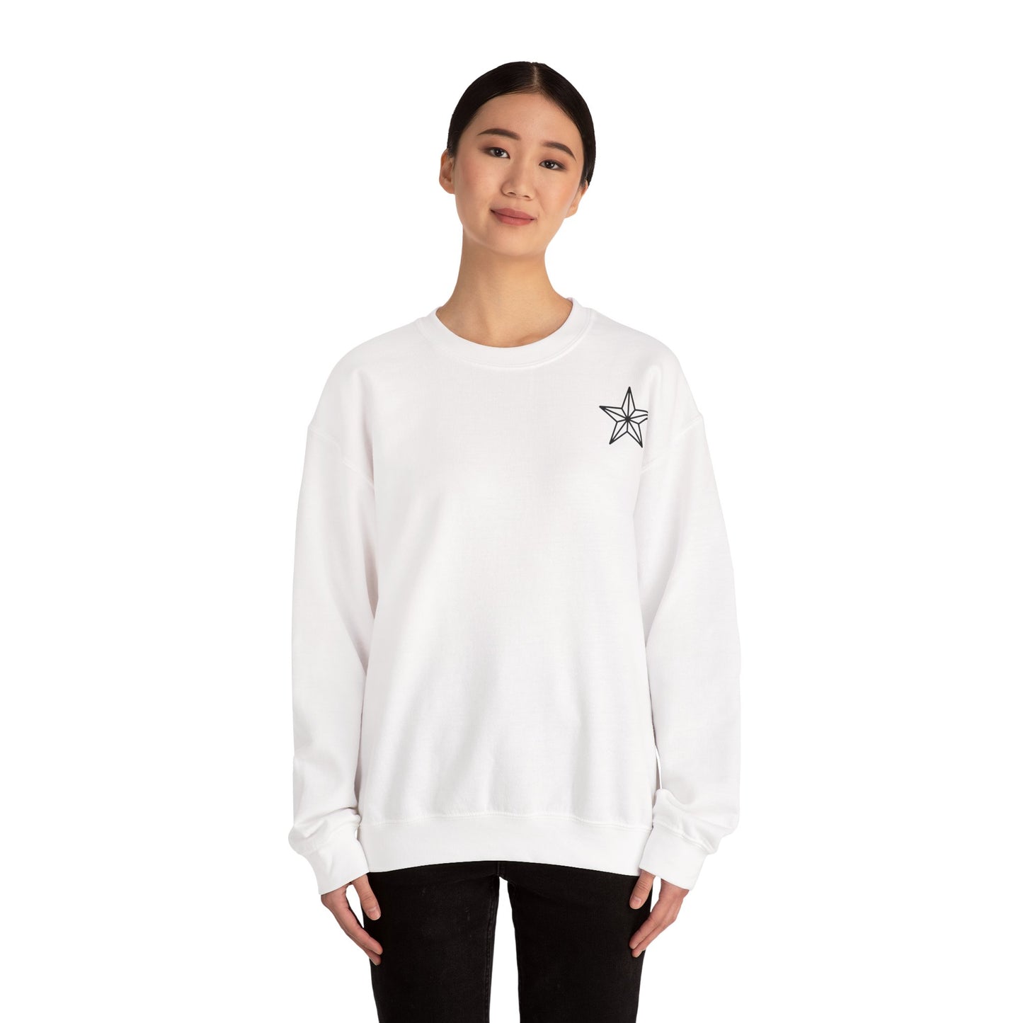 Hooded Rogue Graphic Sweatshirt — Ninja Assassin Back Print with Star Chest Emblem