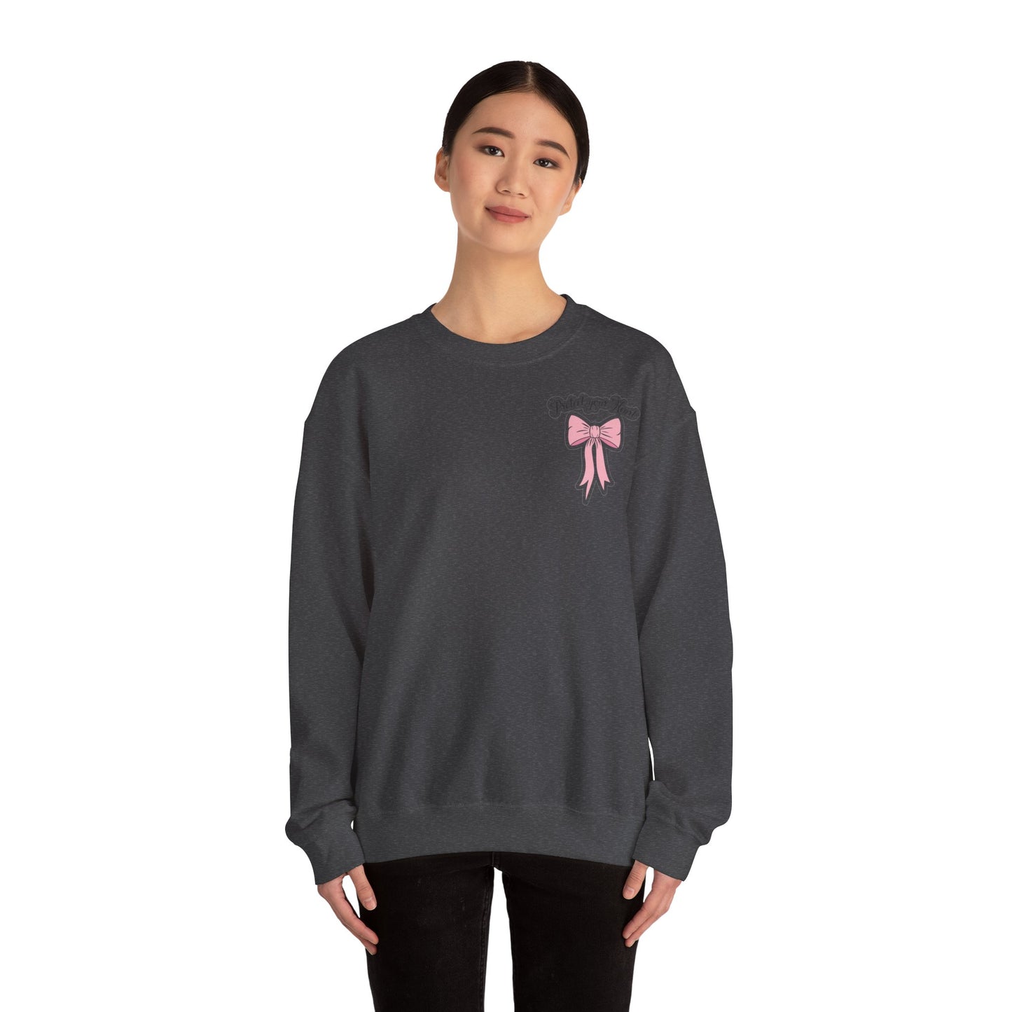 Girly Crewneck Sweatshirt — Feminine Graphic Pullover