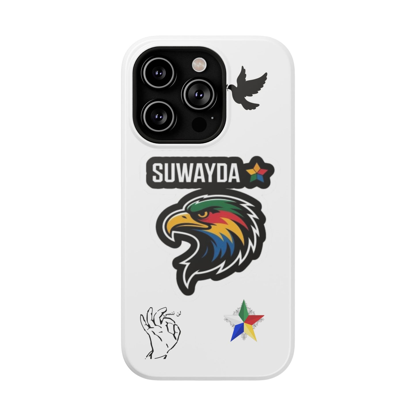 Impact-Resistant Phone Case — Suwayda Eagle Sticker Design