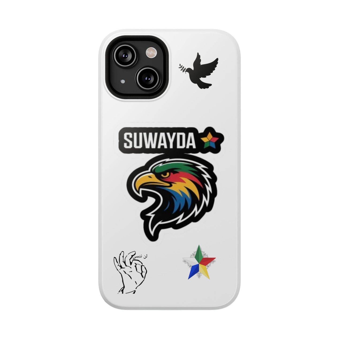 Impact-Resistant Phone Case — Suwayda Eagle Sticker Design