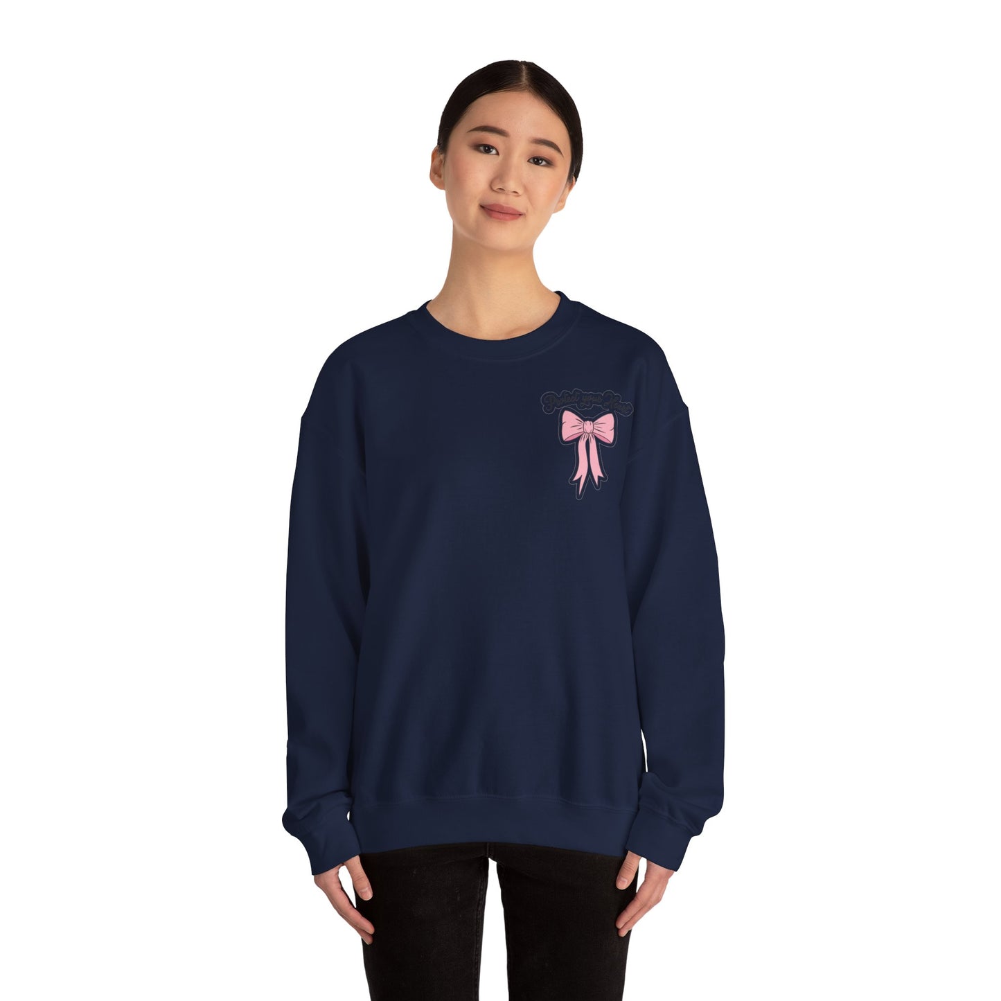 Girly Crewneck Sweatshirt — Feminine Graphic Pullover