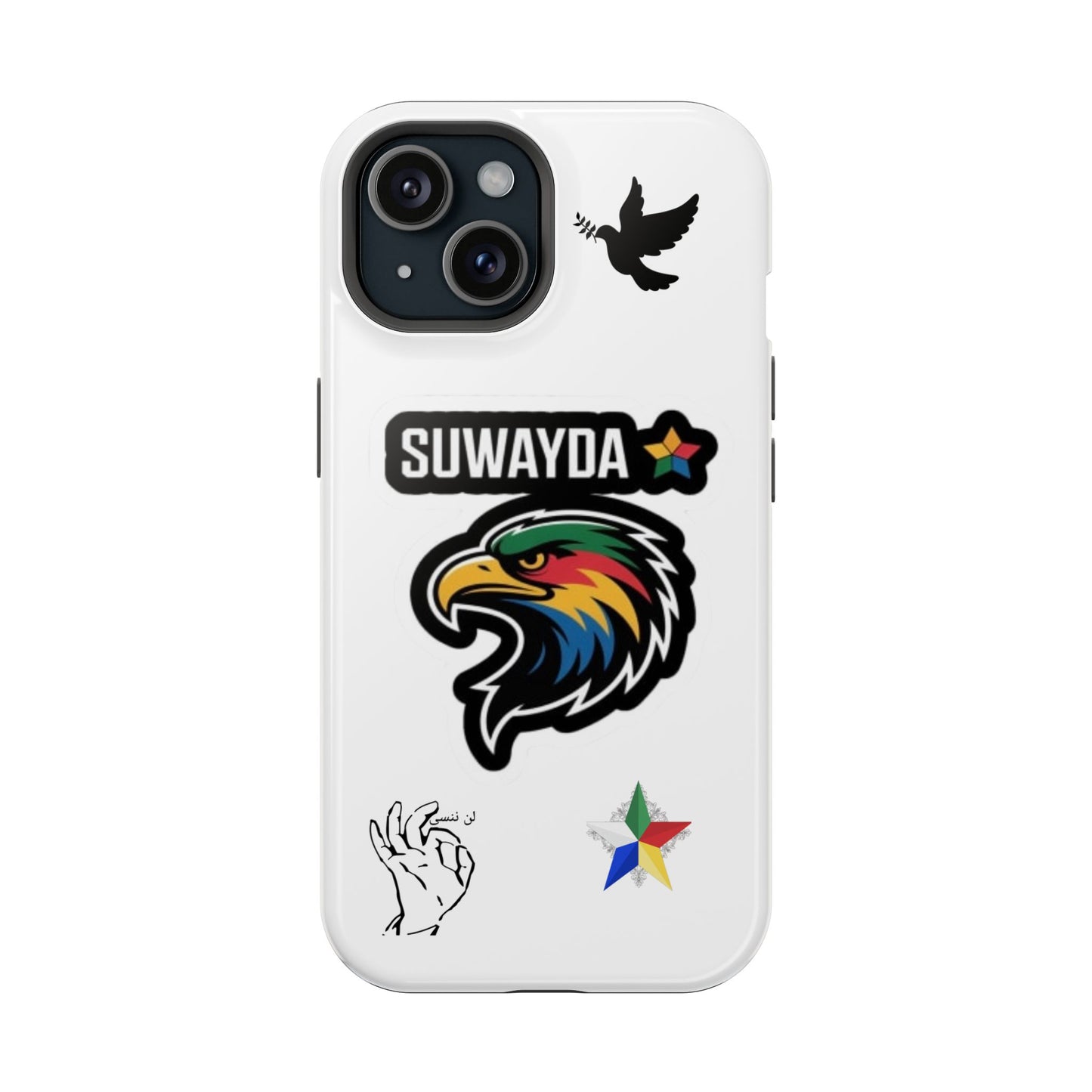 Impact-Resistant Phone Case — Suwayda Eagle Sticker Design