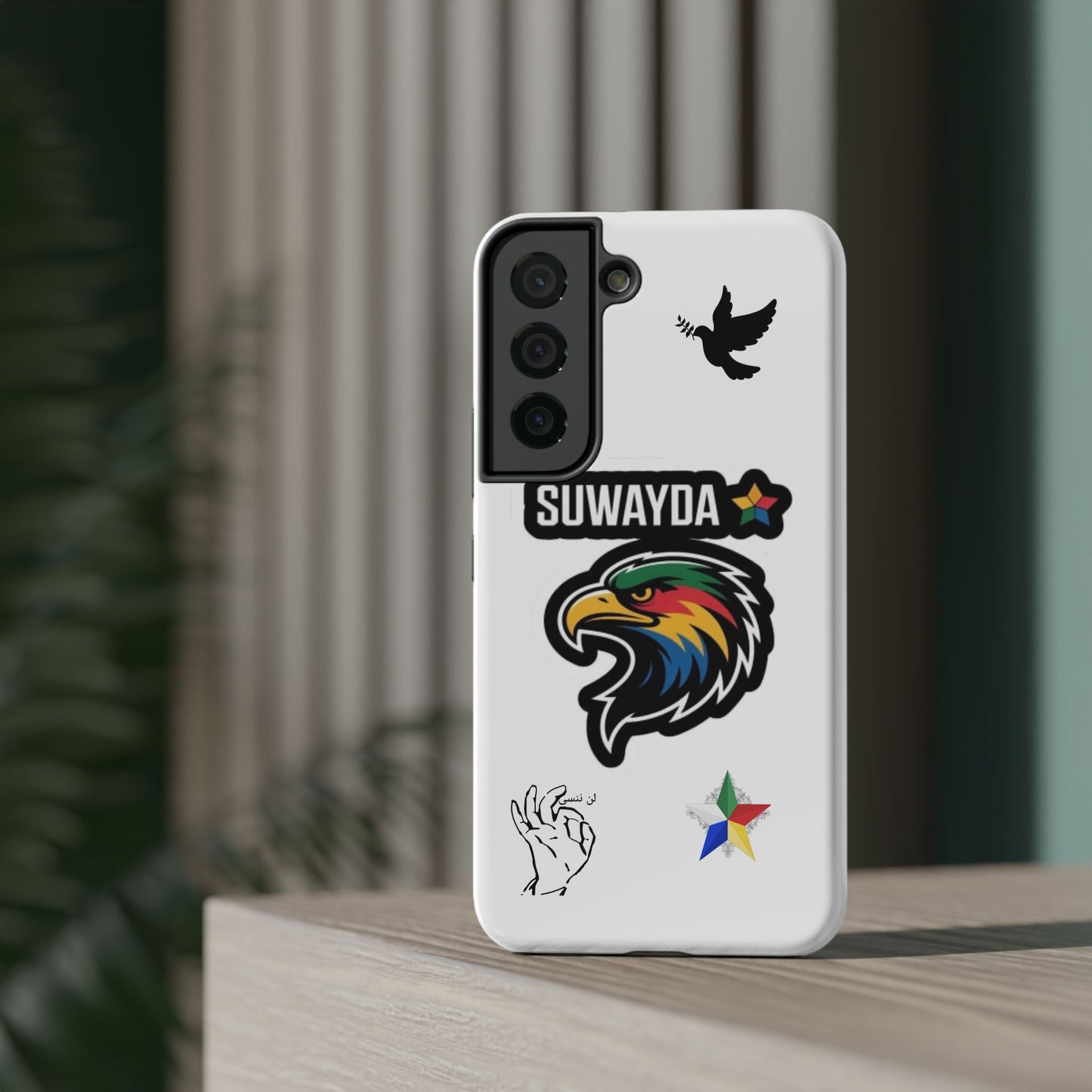 Impact-Resistant Phone Case — Suwayda Eagle Sticker Design