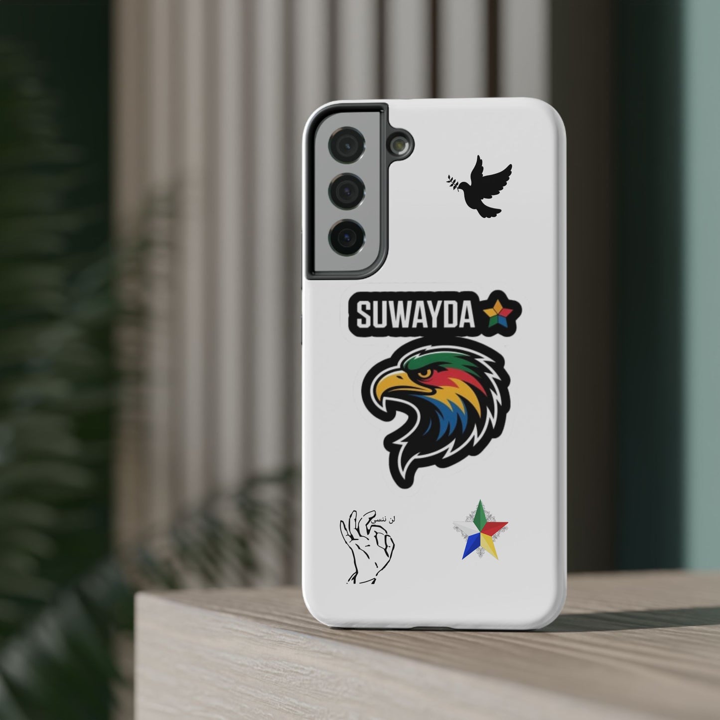 Impact-Resistant Phone Case — Suwayda Eagle Sticker Design