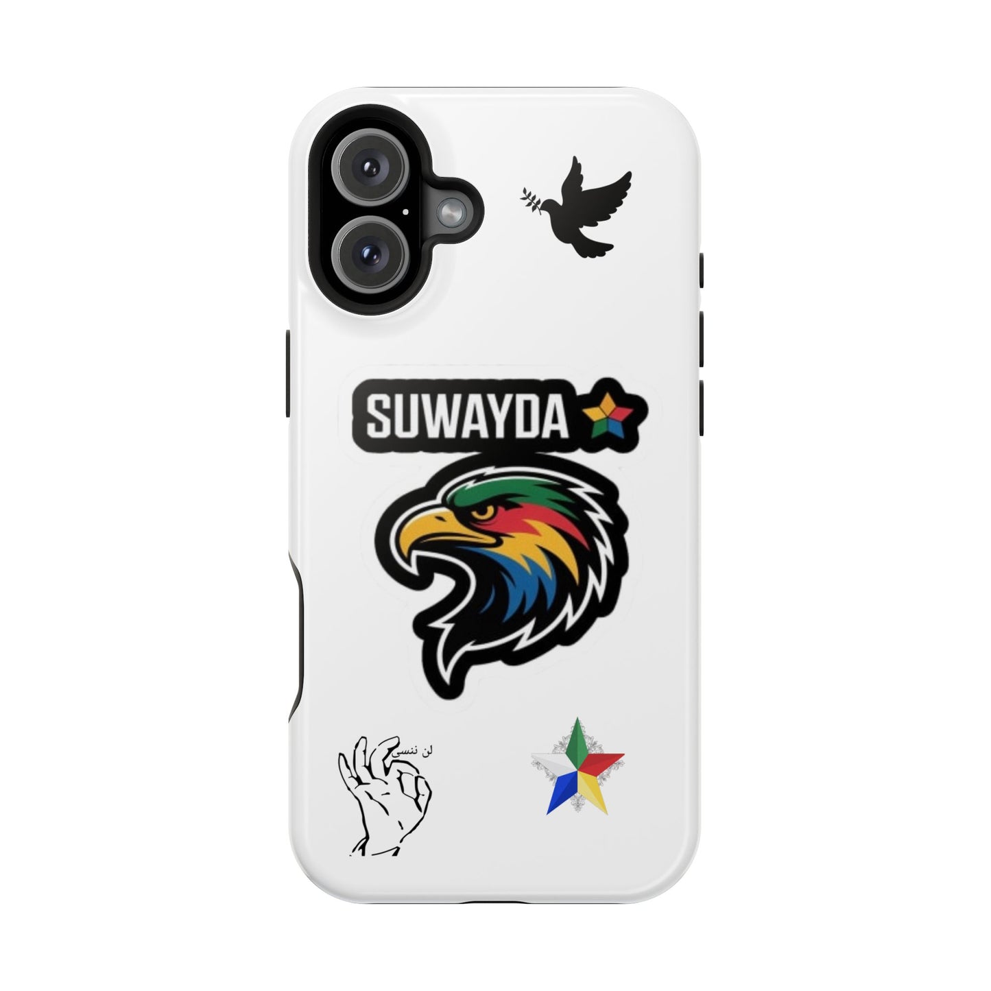 Impact-Resistant Phone Case — Suwayda Eagle Sticker Design