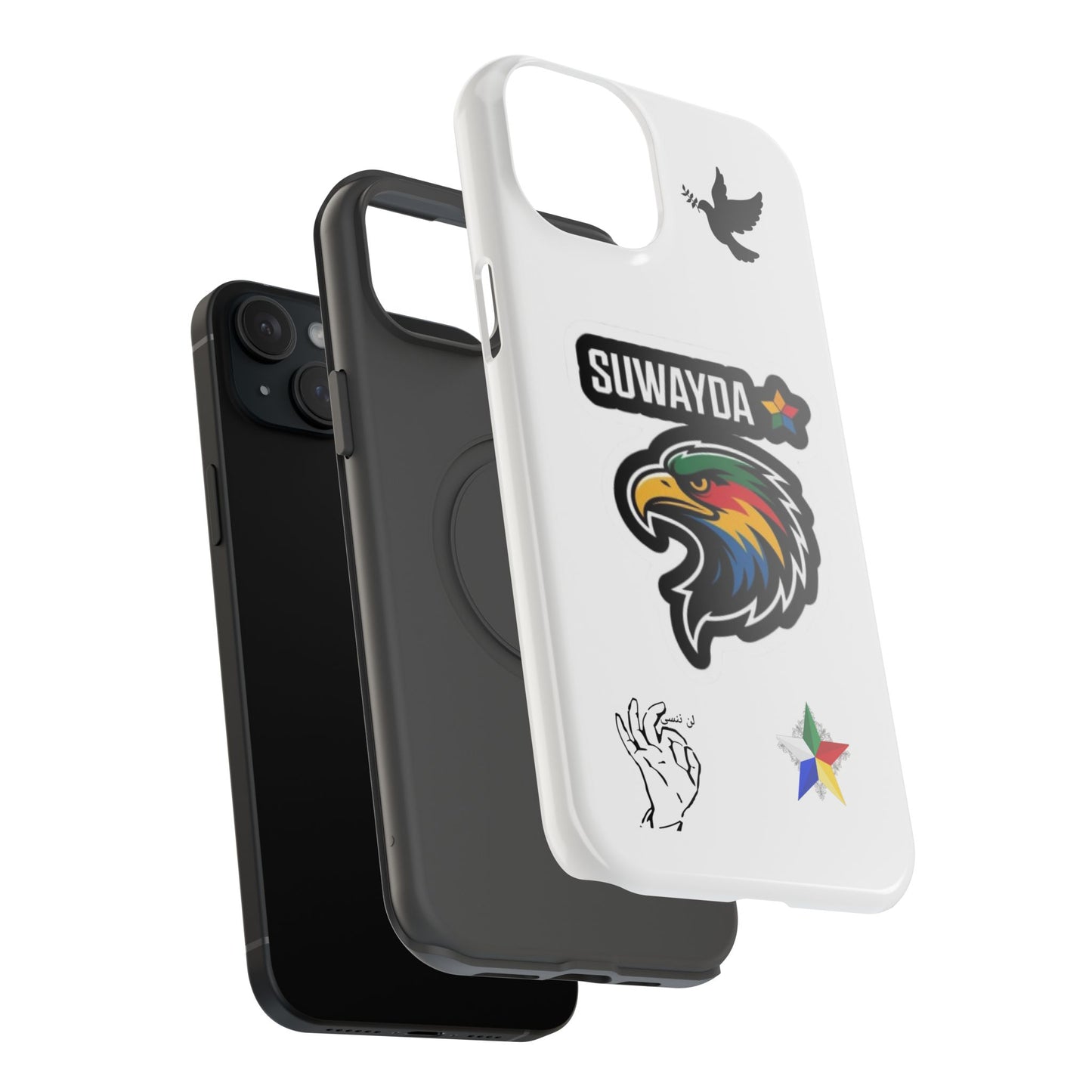 Impact-Resistant Phone Case — Suwayda Eagle Sticker Design